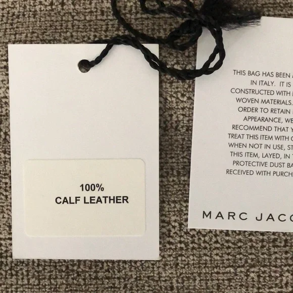 NWT Marc jacobs cream calf leather woven clutch